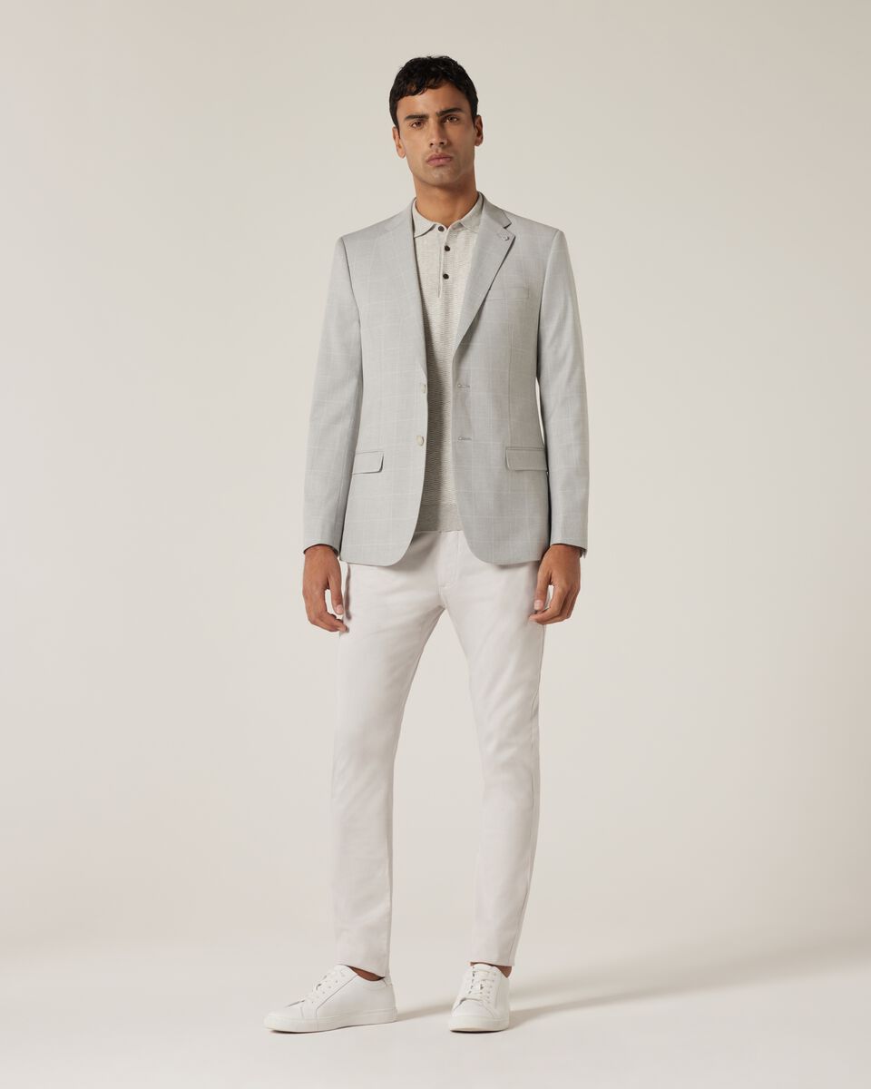 Fashion Polo Knit, Grey Marle, hi-res